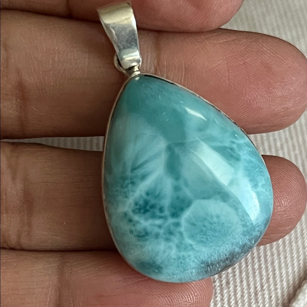 Larimar Teardrop Pendant